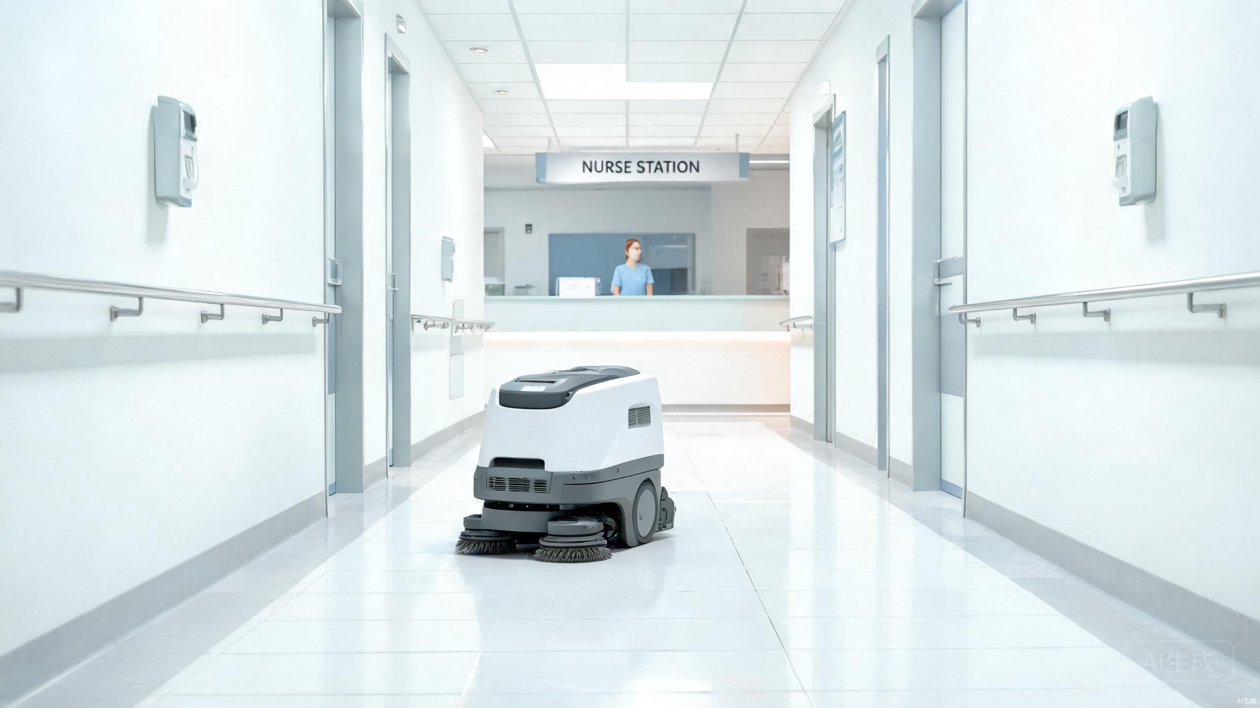 Hospital cleaning robot